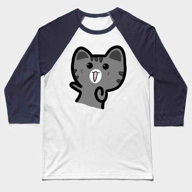 Cheer Cat Baseball T-Shirt by Monster To Me